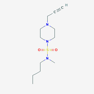 molecular formula C12H23N3O2S B2654453 N-Butyl-N-methyl-4-prop-2-ynylpiperazine-1-sulfonamide CAS No. 1935729-08-0