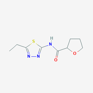 molecular formula C9H13N3O2S B2654456 N-(5-ethyl-1,3,4-thiadiazol-2-yl)oxolane-2-carboxamide CAS No. 362482-24-4