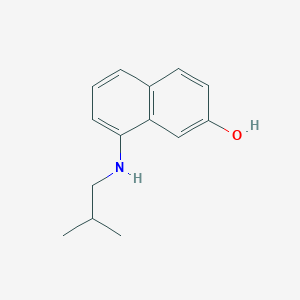 molecular formula C14H17NO B2654458 8-(2-Methylpropylamino)naphthalen-2-ol CAS No. 1397197-09-9