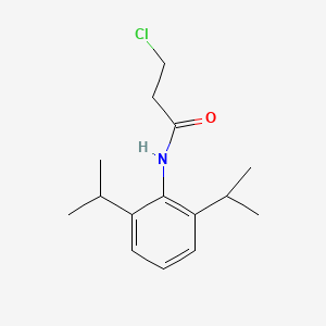 molecular formula C15H22ClNO B2654462 N-[2,6-bis(propan-2-yl)phenyl]-3-chloropropanamide CAS No. 930395-70-3