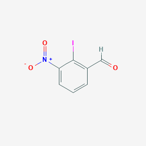 molecular formula C7H4INO3 B2654470 2-Iodo-3-nitrobenzaldehyde CAS No. 1261481-66-6