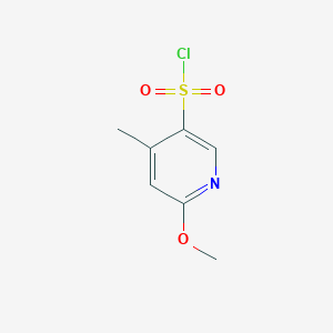 molecular formula C7H8ClNO3S B2654497 6-甲氧基-4-甲基吡啶-3-磺酰氯 CAS No. 2303420-96-2