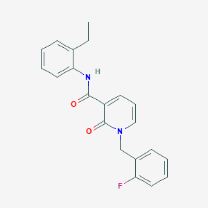 molecular formula C21H19FN2O2 B2654501 N-(2-ethylphenyl)-1-(2-fluorobenzyl)-2-oxo-1,2-dihydropyridine-3-carboxamide CAS No. 946254-44-0