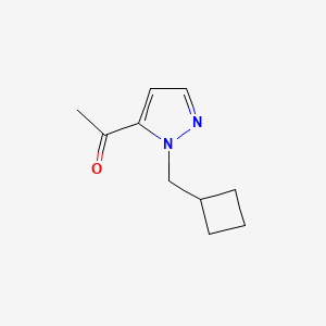 1-[1-(cyclobutylmethyl)-1H-pyrazol-5-yl]ethan-1-one