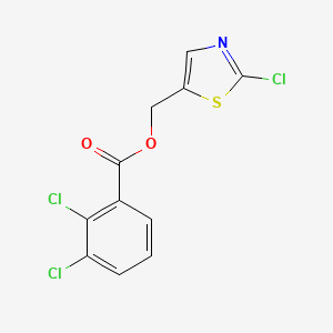 molecular formula C11H6Cl3NO2S B2654528 (2-氯-1,3-噻唑-5-基)甲基 2,3-二氯苯甲酸酯 CAS No. 341967-80-4
