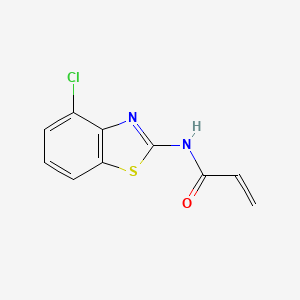 molecular formula C10H7ClN2OS B2654539 N-(4-Chloro-1,3-benzothiazol-2-yl)prop-2-enamide CAS No. 2178770-58-4