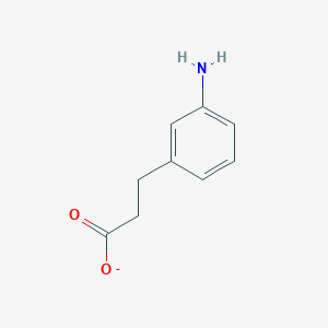 molecular formula C9H10NNaO2 B2654546 3-(3-Aminophenyl)propanoate CAS No. 1573547-98-4
