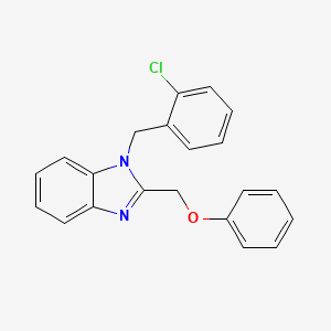 1-[(2-Chlorophenyl)methyl]-2-(phenoxymethyl)benzimidazole