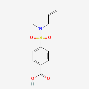 molecular formula C11H13NO4S B2654566 4-[Methyl(prop-2-enyl)sulfamoyl]benzoic acid CAS No. 1226271-16-4