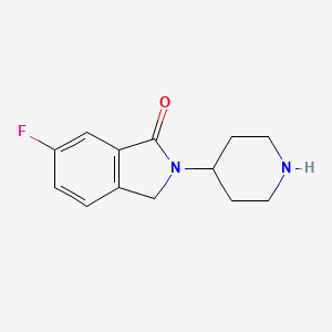 6-Fluoro-2-(piperidin-4-yl)-2,3-dihydro-1H-isoindol-1-one