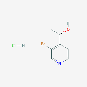 molecular formula C7H9BrClNO B2654571 (1S)-1-(3-Bromopyridin-4-yl)ethan-1-ol hydrochloride CAS No. 2089245-40-7