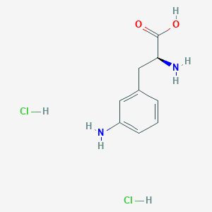 molecular formula C9H14Cl2N2O2 B2654585 (S)-2-氨基-3-(3-氨基苯基)丙酸二盐酸盐 CAS No. 908571-75-5