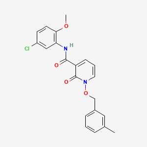 molecular formula C21H19ClN2O4 B2654620 N-(5-chloro-2-methoxyphenyl)-1-((3-methylbenzyl)oxy)-2-oxo-1,2-dihydropyridine-3-carboxamide CAS No. 852365-68-5