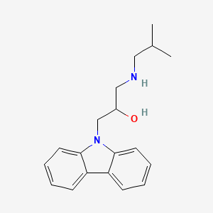 molecular formula C19H24N2O B2654645 1-Carbazol-9-yl-3-(2-methylpropylamino)propan-2-ol CAS No. 2249076-38-6