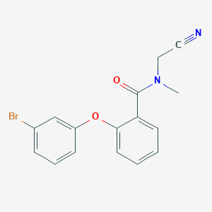molecular formula C16H13BrN2O2 B2654646 2-(3-bromophenoxy)-N-(cyanomethyl)-N-methylbenzamide CAS No. 1389483-33-3