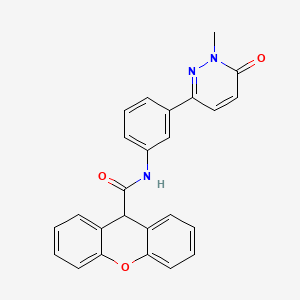 molecular formula C25H19N3O3 B2654648 N-(3-(1-methyl-6-oxo-1,6-dihydropyridazin-3-yl)phenyl)-9H-xanthene-9-carboxamide CAS No. 941979-71-1