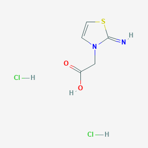 molecular formula C5H8Cl2N2O2S B2654668 (2-Imino-thiazol-3-YL)-acetic acid dihydrochloride CAS No. 1184980-74-2; 23576-80-9