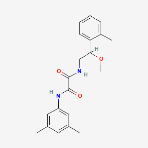 molecular formula C20H24N2O3 B2654671 N1-(3,5-dimethylphenyl)-N2-(2-methoxy-2-(o-tolyl)ethyl)oxalamide CAS No. 1797183-71-1