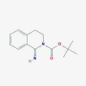 molecular formula C14H18N2O2 B2654686 Tert-butyl 1-imino-3,4-dihydroisoquinoline-2-carboxylate CAS No. 1820587-05-0