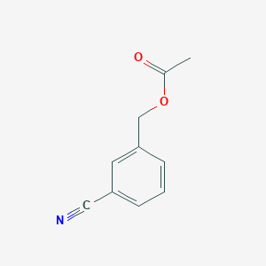 molecular formula C10H9NO2 B2654687 3-(Acetoxymethyl)benzonitrile CAS No. 95827-10-4