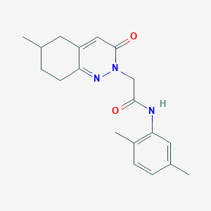 molecular formula C19H23N3O2 B2654704 N-(2,5-dimethylphenyl)-2-(6-methyl-3-oxo-5,6,7,8-tetrahydrocinnolin-2(3H)-yl)acetamide CAS No. 933238-52-9