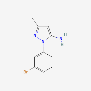 molecular formula C10H10BrN3 B2654705 1-(3-bromophenyl)-3-methyl-1H-pyrazol-5-amine CAS No. 956329-14-9