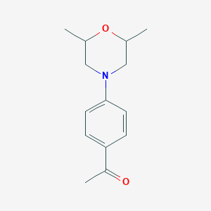 molecular formula C14H19NO2 B2654715 1-[4-(2,6-Dimethylmorpholin-4-yl)phenyl]ethanone CAS No. 923121-10-2