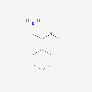 molecular formula C10H22N2 B2654723 (2-Amino-1-cyclohexylethyl)dimethylamine CAS No. 923249-17-6
