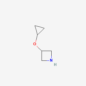 molecular formula C6H11NO B2654745 3-Cyclopropoxyazetidine CAS No. 1254477-67-2; 1254645-35-6