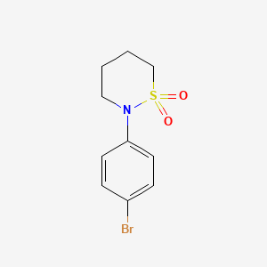 molecular formula C10H12BrNO2S B2654751 2-(4-Bromophenyl)thiazinane 1,1-dioxide CAS No. 57446-43-2