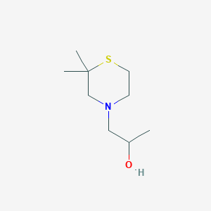 molecular formula C9H19NOS B2654769 1-(2,2-Dimethylthiomorpholin-4-yl)propan-2-ol CAS No. 1597366-54-5