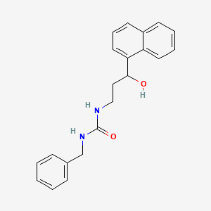 molecular formula C21H22N2O2 B2654794 1-苄基-3-(3-羟基-3-(萘-1-基)丙基)脲 CAS No. 1421475-85-5