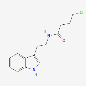 molecular formula C14H17ClN2O B2654807 4-chloro-N-[2-(1H-indol-3-yl)ethyl]butanamide CAS No. 51973-66-1