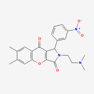 2-(2-(Dimethylamino)ethyl)-6,7-dimethyl-1-(3-nitrophenyl)-1,2-dihydrochromeno[2,3-c]pyrrole-3,9-dione