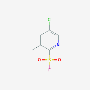 molecular formula C6H5ClFNO2S B2654815 5-Chloro-3-methylpyridine-2-sulfonyl fluoride CAS No. 2260932-35-0