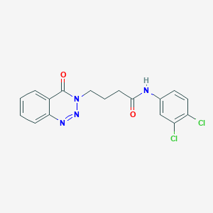 N-(3,4-dichlorophenyl)-4-(4-oxo-1,2,3-benzotriazin-3-yl)butanamide