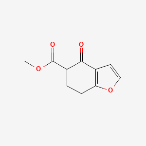 molecular formula C10H10O4 B2654846 Methyl 4-oxo-4,5,6,7-tetrahydrobenzofuran-5-carboxylate CAS No. 164531-75-3