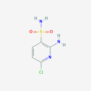 molecular formula C5H6ClN3O2S B2654850 2-氨基-6-氯吡啶-3-磺酰胺 CAS No. 2248413-45-6