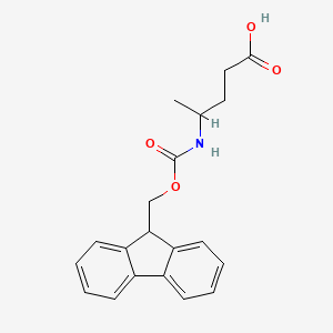 molecular formula C20H21NO4 B2654856 4-([(9H-芴-9-基甲氧羰基]氨基)戊酸 CAS No. 1343035-80-2