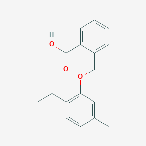 molecular formula C18H20O3 B2654864 2-[(2-Isopropyl-5-methylphenoxy)methyl]benzoic acid CAS No. 260395-93-5