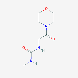 molecular formula C8H15N3O3 B2654868 3-Methyl-1-[2-(morpholin-4-yl)-2-oxoethyl]urea CAS No. 1882778-39-3