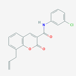 molecular formula C19H14ClNO3 B2654873 8-烯丙基-N-(3-氯苯基)-2-氧代-2H-色烯-3-甲酰胺 CAS No. 312636-19-4