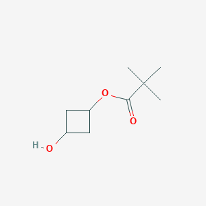 molecular formula C9H16O3 B2654881 3-Hydroxycyclobutyl pivalate CAS No. 1089709-03-4; 1932016-87-9