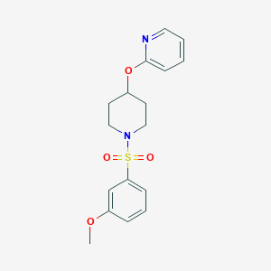 molecular formula C17H20N2O4S B2654883 2-((1-((3-Methoxyphenyl)sulfonyl)piperidin-4-yl)oxy)pyridine CAS No. 1448026-94-5