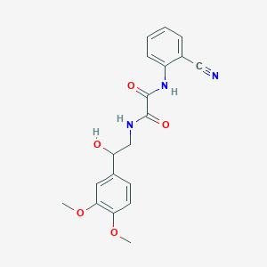molecular formula C19H19N3O5 B2654889 N1-(2-cyanophenyl)-N2-(2-(3,4-dimethoxyphenyl)-2-hydroxyethyl)oxalamide CAS No. 1797965-47-9