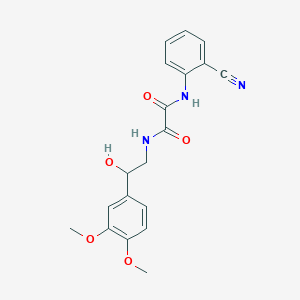 molecular formula C19H19N3O5 B2654889 N1-(2-氰基苯基)-N2-(2-(3,4-二甲氧基苯基)-2-羟乙基)草酰胺 CAS No. 1797965-47-9