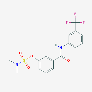 [3-[[3-(trifluoromethyl)phenyl]carbamoyl]phenyl] N,N-dimethylsulfamate