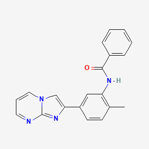 N-(5-imidazo[1,2-a]pyrimidin-2-yl-2-methylphenyl)benzamide