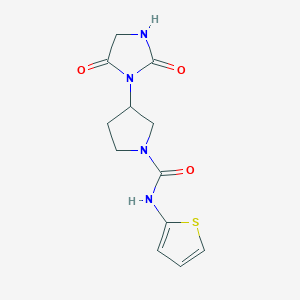 3-(2,5-dioxoimidazolidin-1-yl)-N-(thiophen-2-yl)pyrrolidine-1-carboxamide