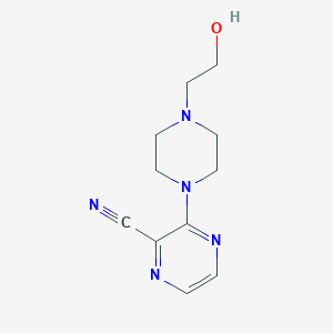 3-(4-(2-Hydroxyethyl)piperazin-1-yl)pyrazine-2-carbonitrile